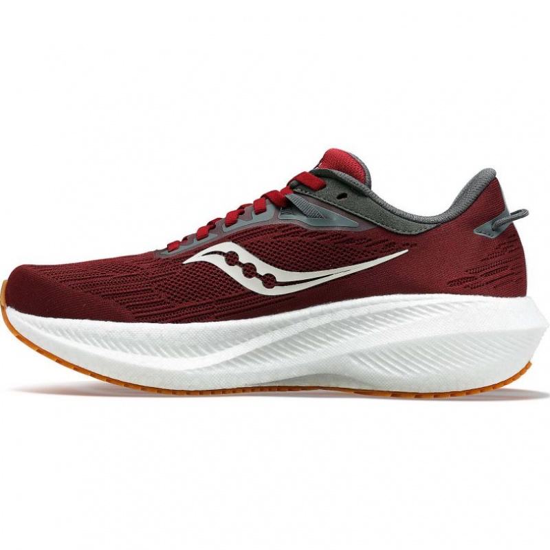 Men's Saucony Triumph 21 Running Shoes Red | CANADA ZMAGWVN