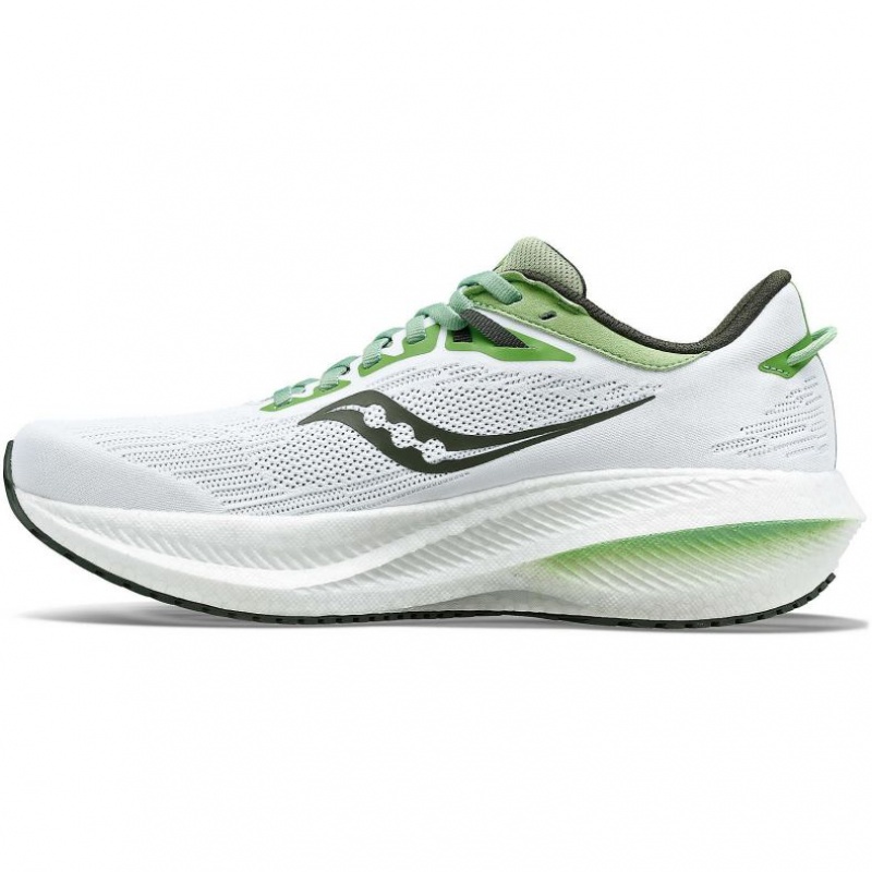 Men's Saucony Triumph 21 Running Shoes White | CANADA FRWYLTG