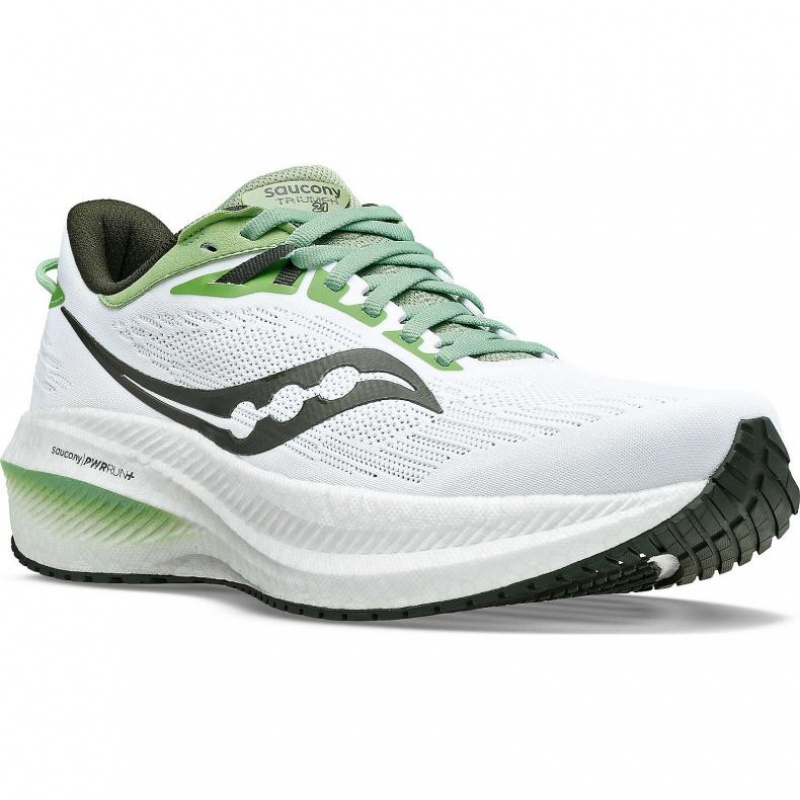 Men's Saucony Triumph 21 Running Shoes White | CANADA FRWYLTG