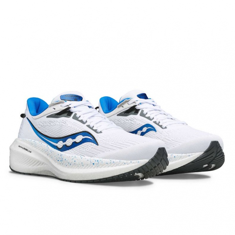 Men's Saucony Triumph 21 Running Shoes White | CANADA MUZGKJY