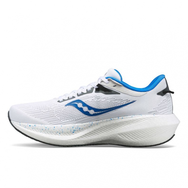 Men's Saucony Triumph 21 Running Shoes White | CANADA MUZGKJY