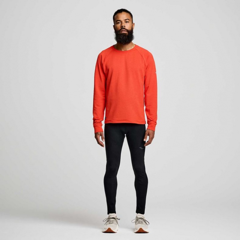 Men's Saucony Triumph 3D Crew Sweatshirt Orange | CANADA XFKLYSC