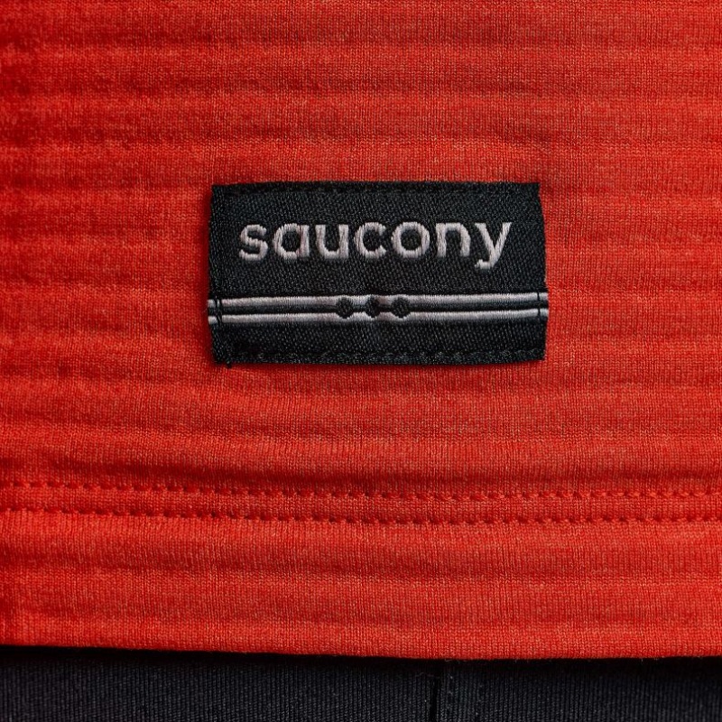 Men's Saucony Triumph 3D Crew Sweatshirt Orange | CANADA XFKLYSC