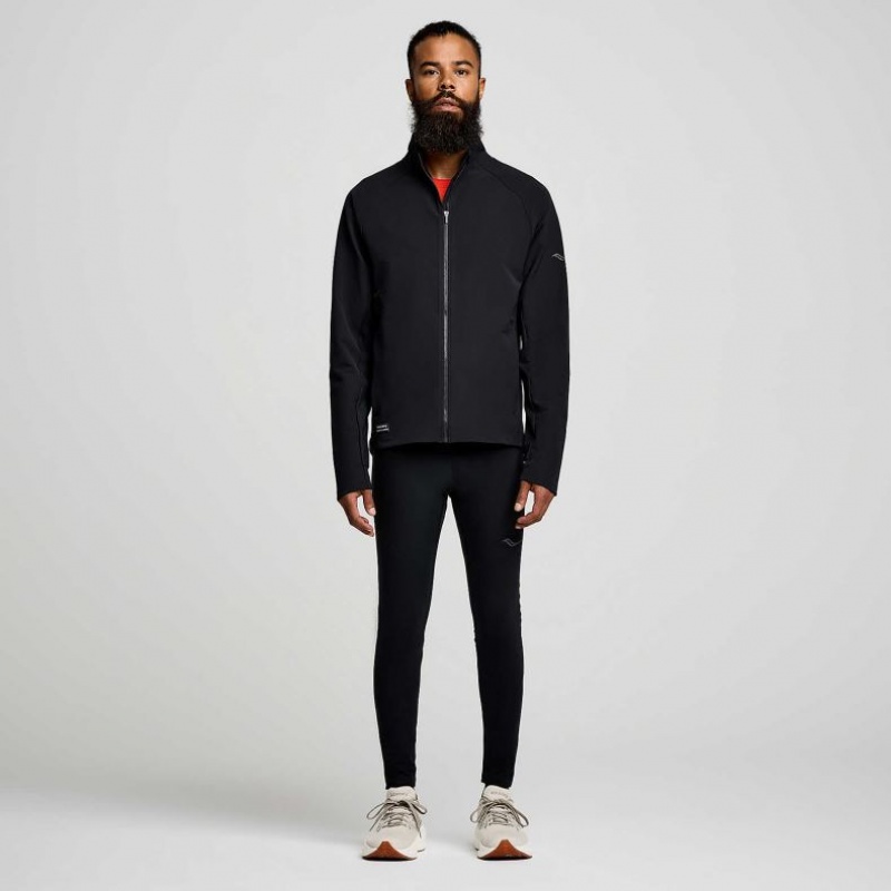 Men's Saucony Triumph Jacket Black | CANADA VZBKDEF