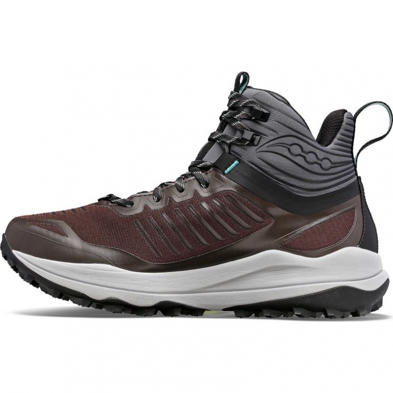 Men's Saucony Ultra Ridge GTX Trail Running Shoes Brown | CANADA QDNPLGC