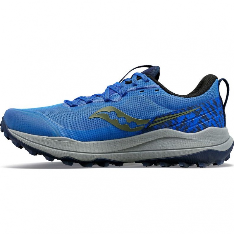 Men's Saucony Xodus Ultra 2 Trail Running Shoes Blue | CANADA LKGNSZQ