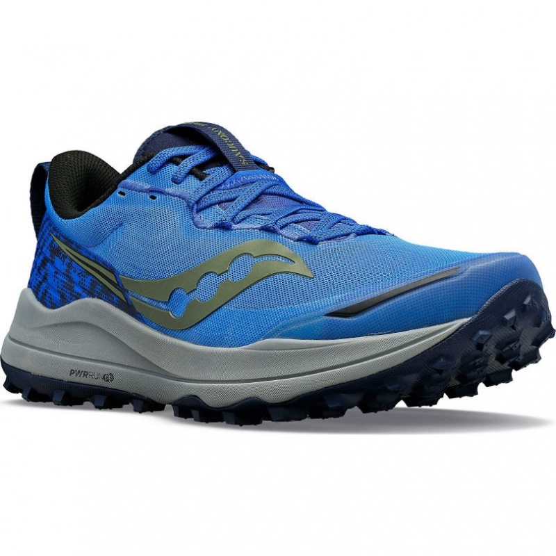 Men's Saucony Xodus Ultra 2 Trail Running Shoes Blue | CANADA LKGNSZQ