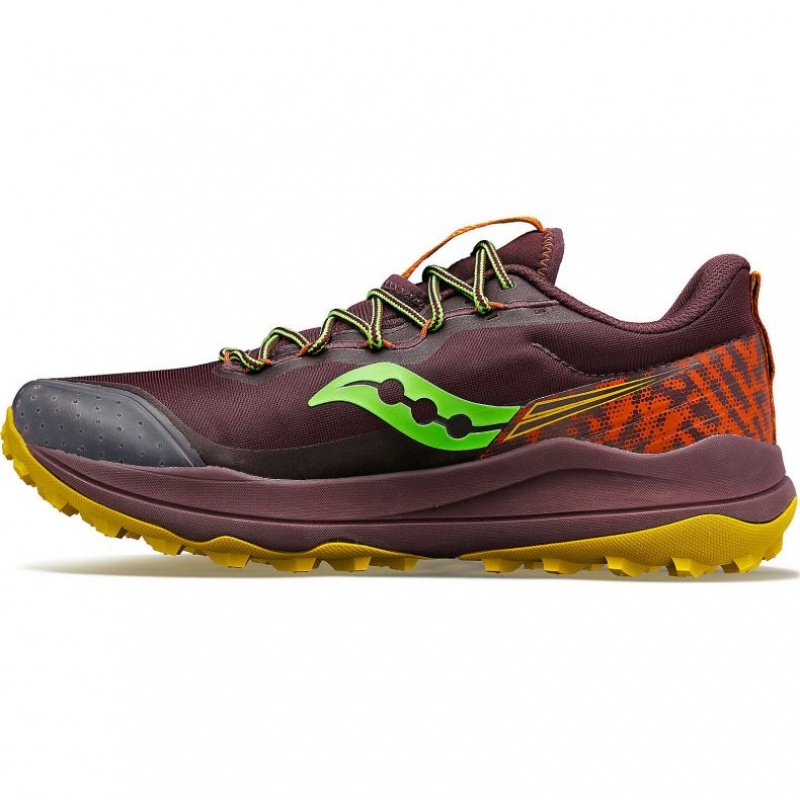 Men's Saucony Xodus Ultra 2 Trail Running Shoes Burgundy | CANADA NDOKEXS