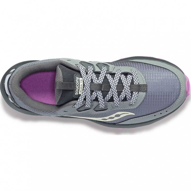 Women's Saucony Aura TR Trail Running Shoes Grey | CANADA MXEGVAD