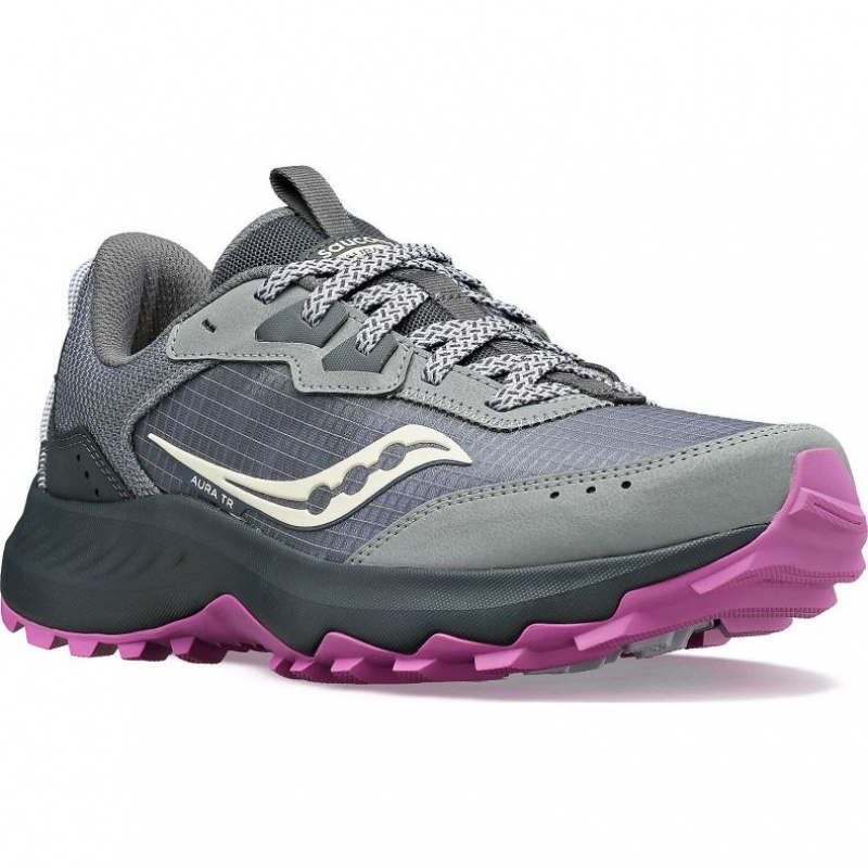 Women's Saucony Aura TR Trail Running Shoes Grey | CANADA MXEGVAD