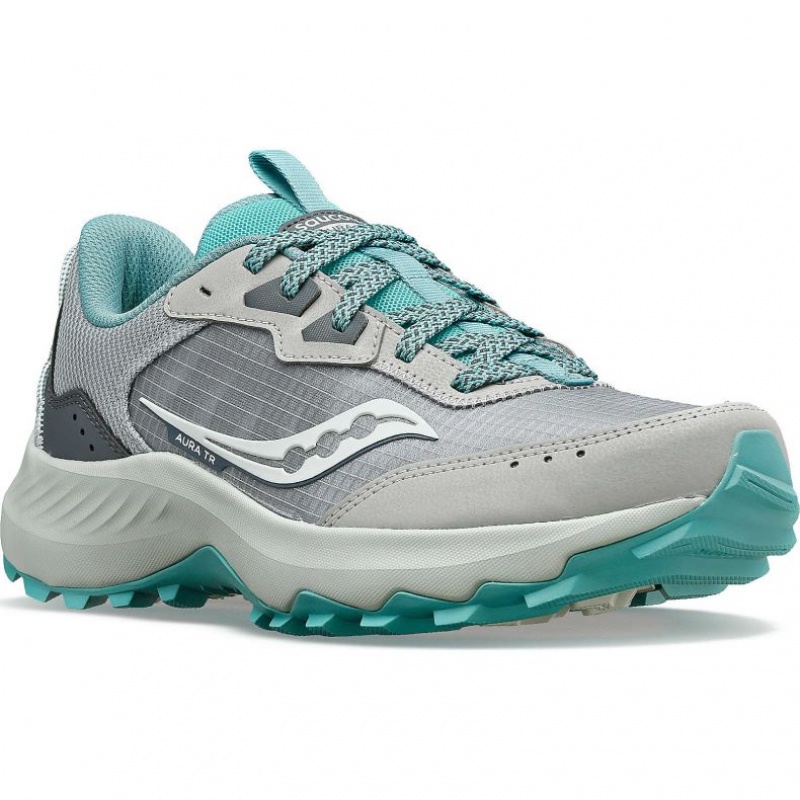 Women's Saucony Aura TR Trail Running Shoes Grey | CANADA IRUOCFY