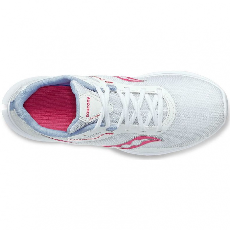 Women's Saucony Convergence Running Shoes White / Pink | CANADA FMJETXH