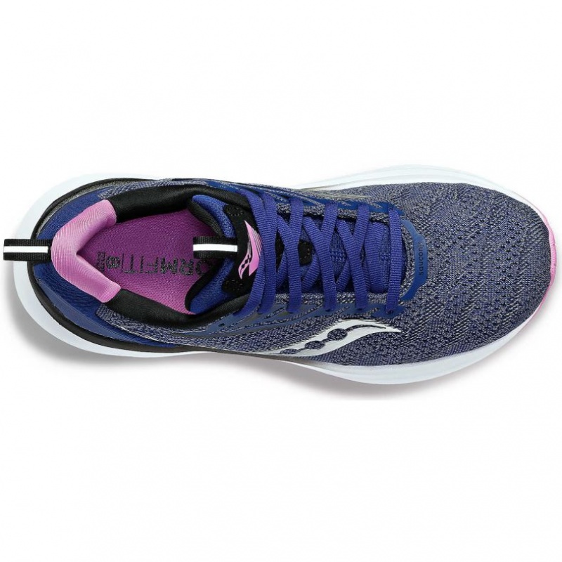 Women's Saucony Echelon 9 Wide Running Shoes Indigo | CANADA ADMYWEC