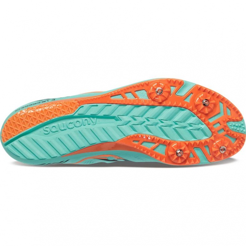 Women's Saucony Endorphin 3 Spikes Turquoise | CANADA XKFVUYR