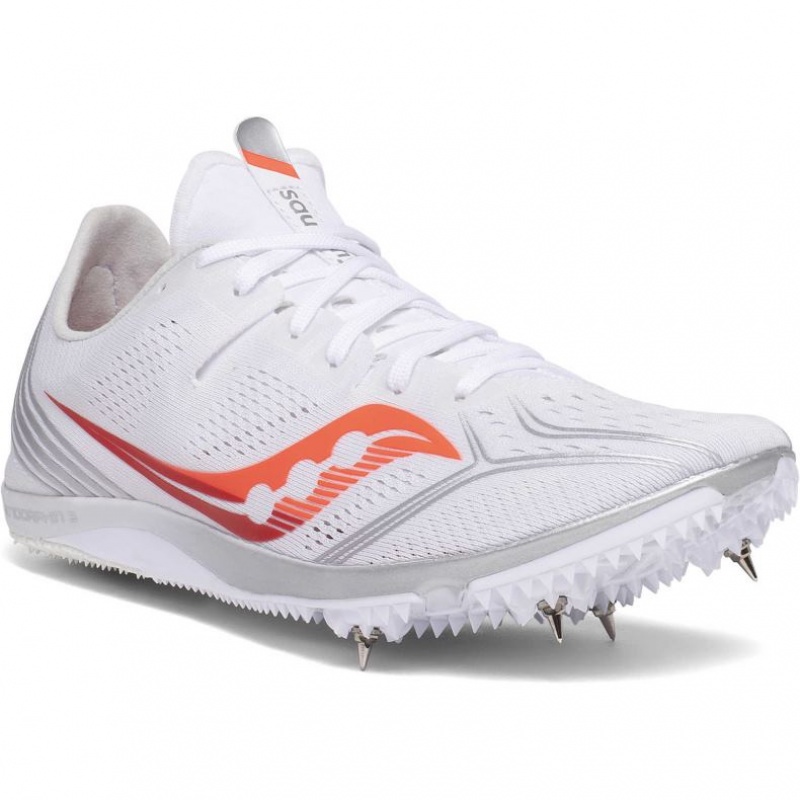 Women's Saucony Endorphin 3 Spikes White | CANADA YEAQWBP