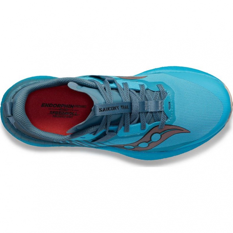 Women's Saucony Endorphin Edge Trail Running Shoes Blue | CANADA DLIKMOC