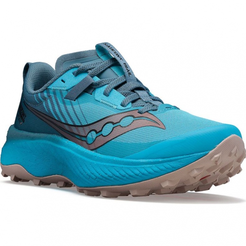 Women's Saucony Endorphin Edge Trail Running Shoes Blue | CANADA DLIKMOC