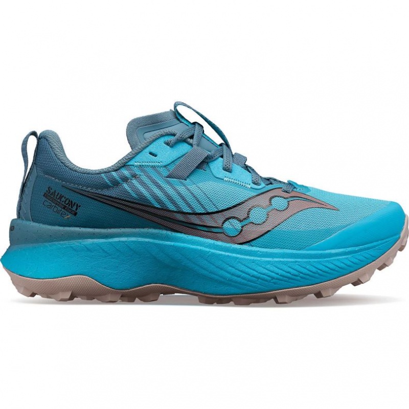 Women\'s Saucony Endorphin Edge Trail Running Shoes Blue | CANADA DLIKMOC