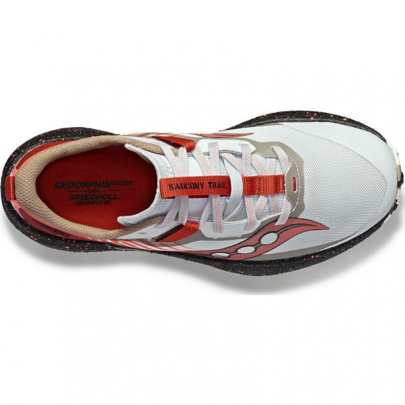 Women's Saucony Endorphin Edge Trail Running Shoes White / Red | CANADA UAPLNBI