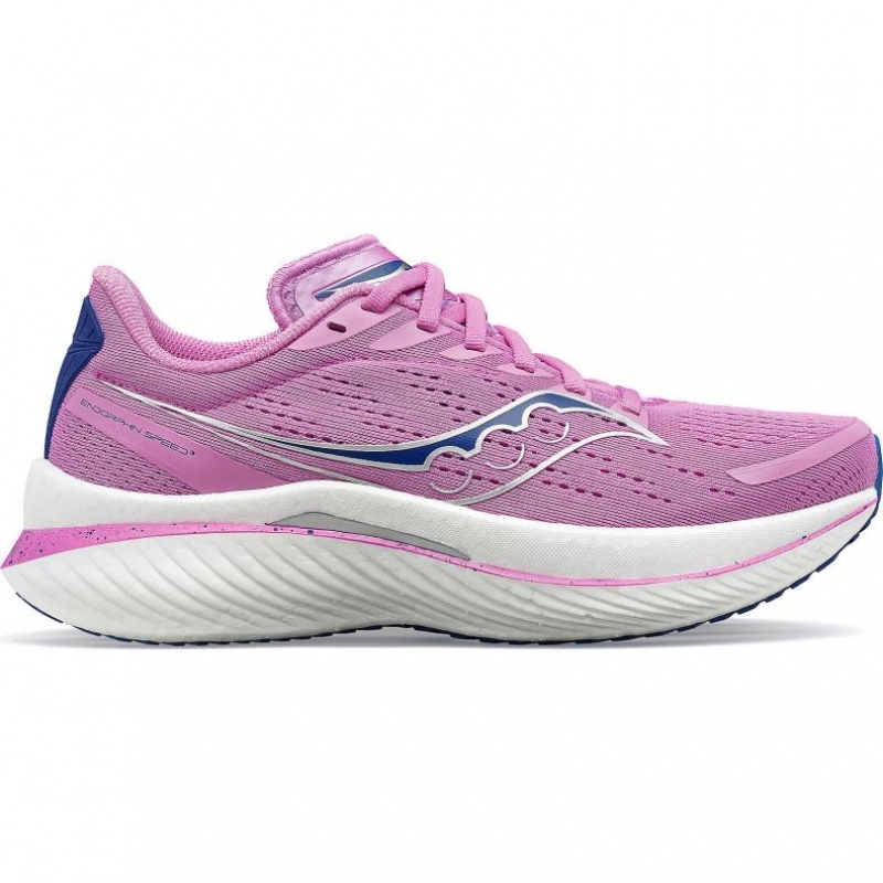 Women\'s Saucony Endorphin Speed 3 Running Shoes Purple | CANADA PSTLZIH