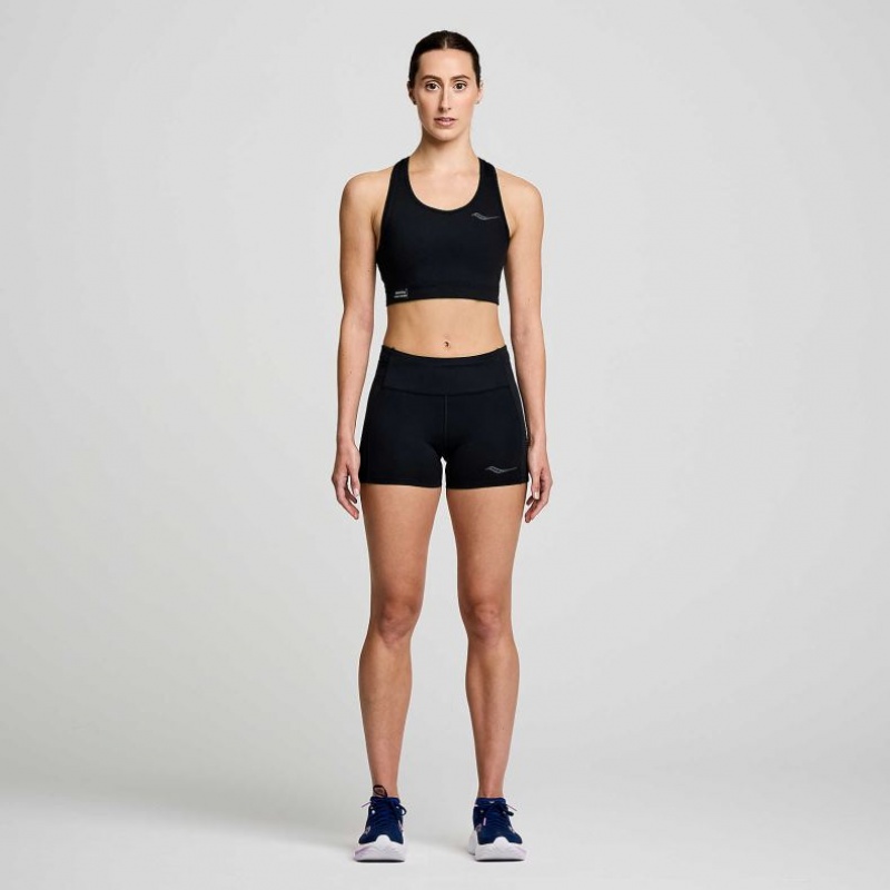 Women's Saucony Fortify Bra Black | CANADA HBFLMNU