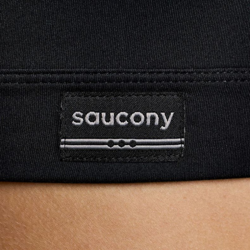 Women's Saucony Fortify Bra Black | CANADA HBFLMNU