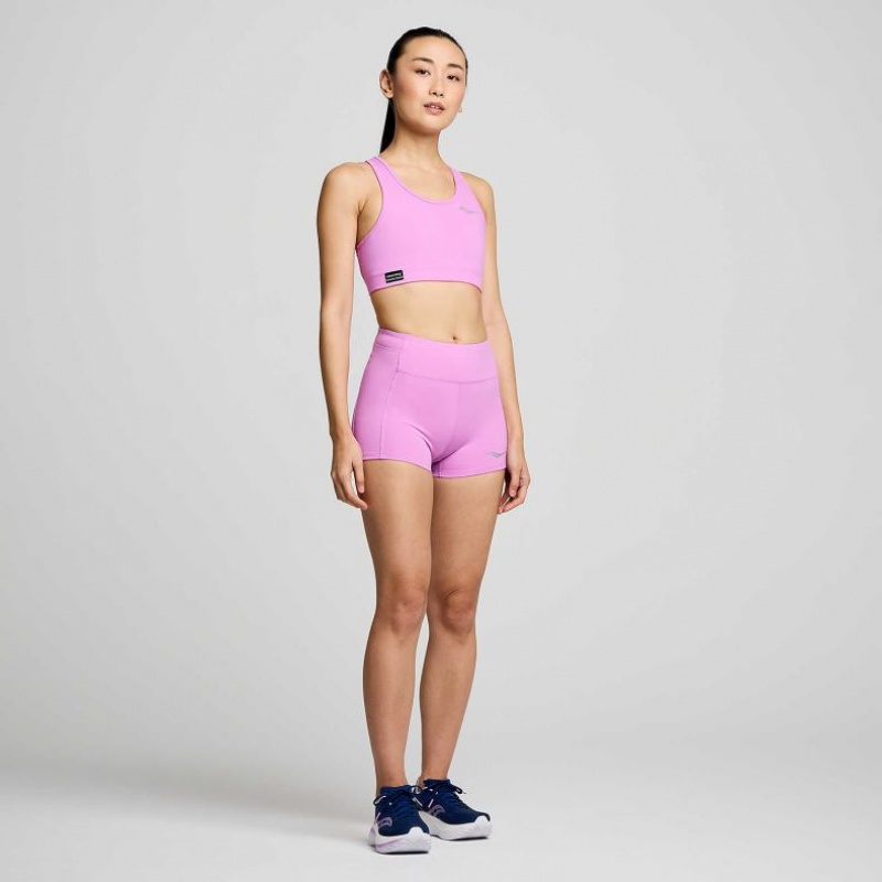 Women's Saucony Fortify Bra Purple | CANADA JQNWXMF