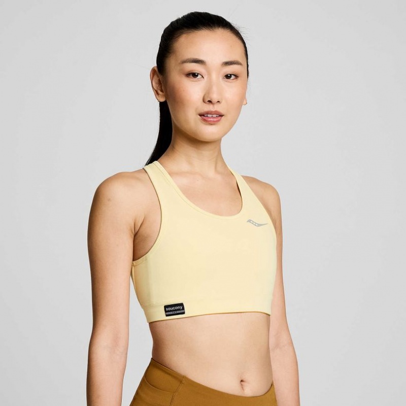 Women\'s Saucony Fortify Bra Yellow | CANADA DPWXUKI