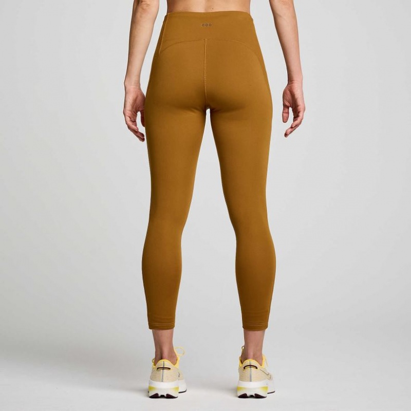 Women's Saucony Fortify Viz Tight Brown | CANADA ABZPYHM