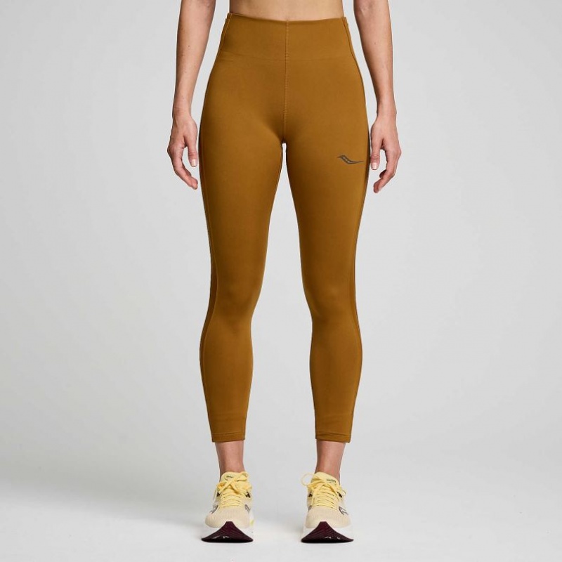 Women\'s Saucony Fortify Viz Tight Brown | CANADA ABZPYHM