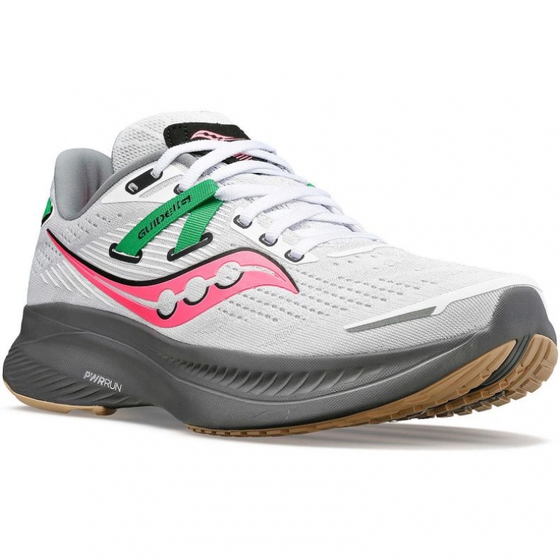 Women's Saucony Guide 16 Running Shoes White | CANADA NGKLFVI