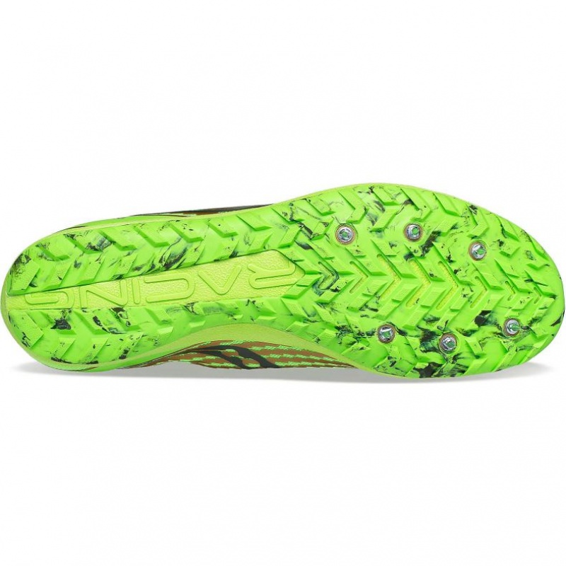 Women's Saucony Havok XC 3 Flat Running Shoes Green | CANADA FHZCLJR