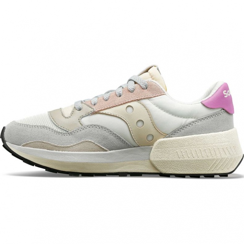 Women's Saucony Jazz NXT Sneakers White / Grey / Rose | CANADA EURFOGL