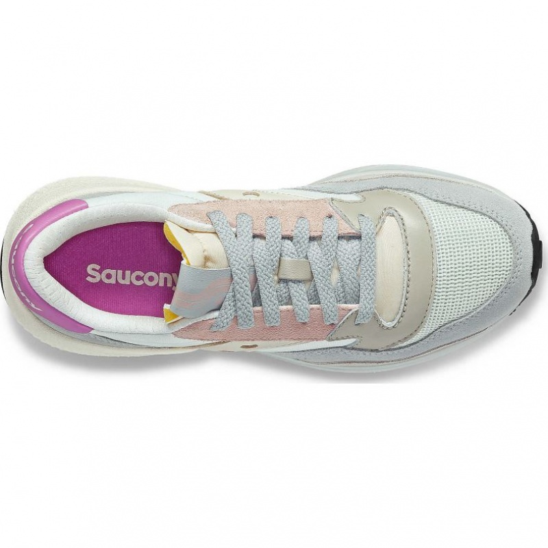 Women's Saucony Jazz NXT Sneakers White / Grey / Rose | CANADA EURFOGL