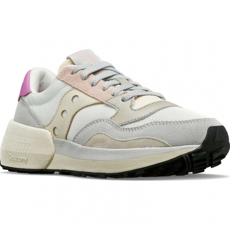 Women's Saucony Jazz NXT Sneakers White / Grey / Rose | CANADA EURFOGL