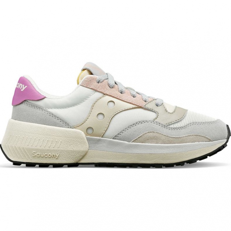 Women\'s Saucony Jazz NXT Sneakers White / Grey / Rose | CANADA EURFOGL