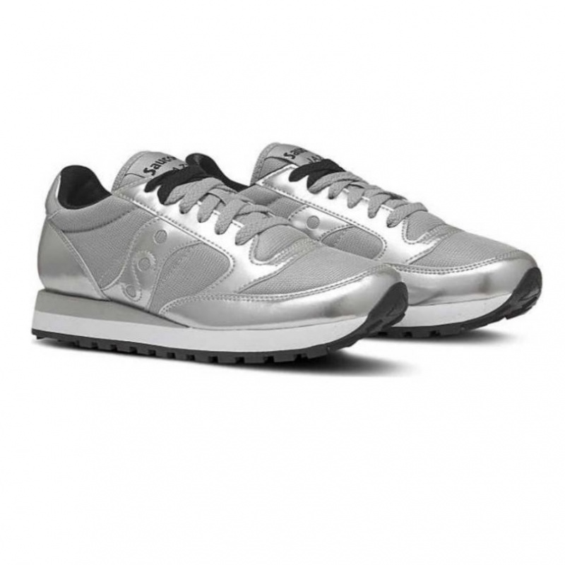 Women's Saucony Jazz Original Sneakers Silver | CANADA NCMUWST