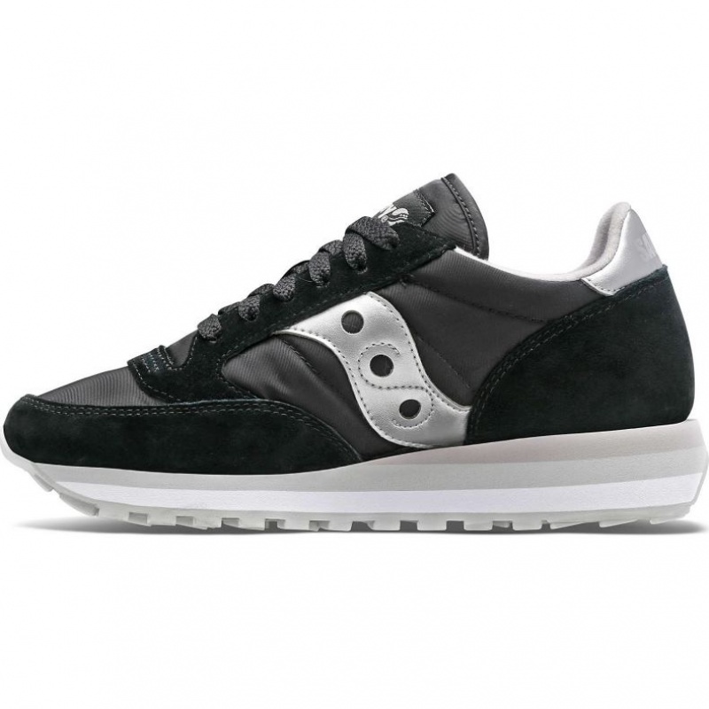 Women's Saucony Jazz Triple Sneakers Black / Silver | CANADA OUXMCHD