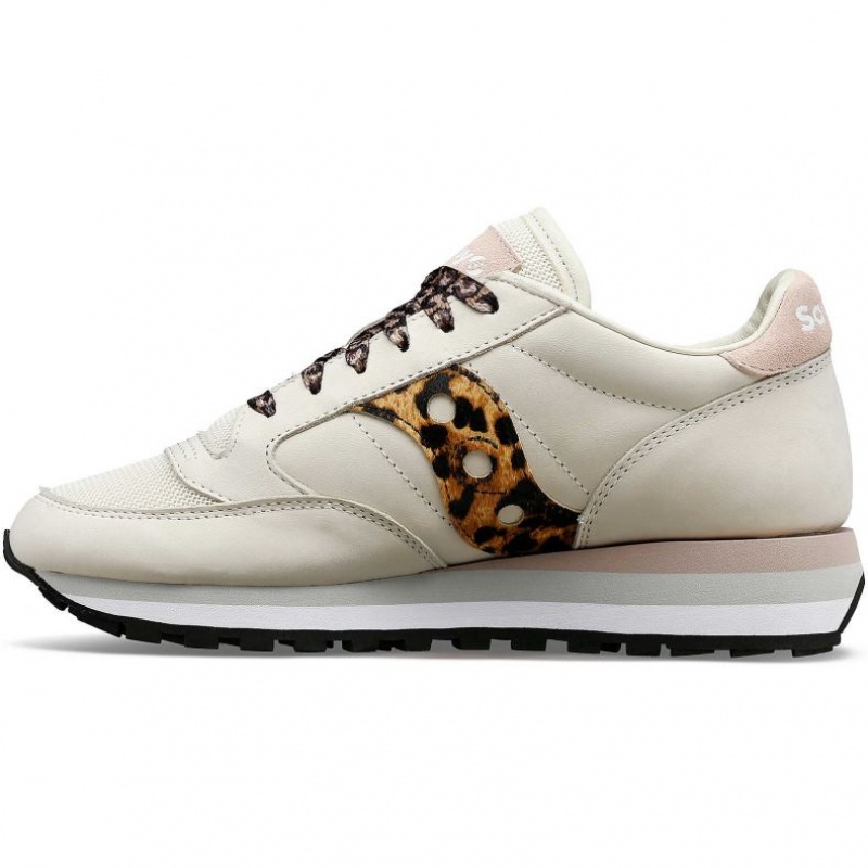 Women's Saucony Jazz Triple Sneakers White / Leopard | CANADA SFMTXNC