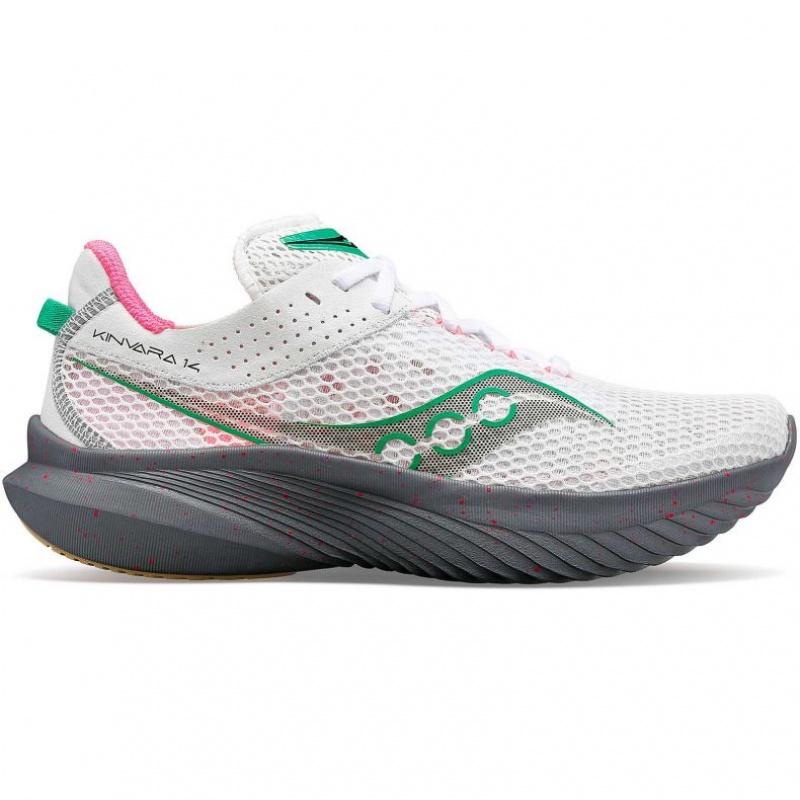 Women\'s Saucony Kinvara 14 Running Shoes White | CANADA WOBFZLX