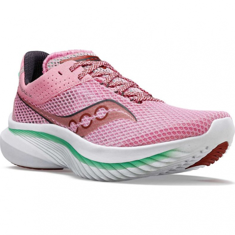 Women's Saucony Kinvara 14 Running Shoes Pink | CANADA IQULABW