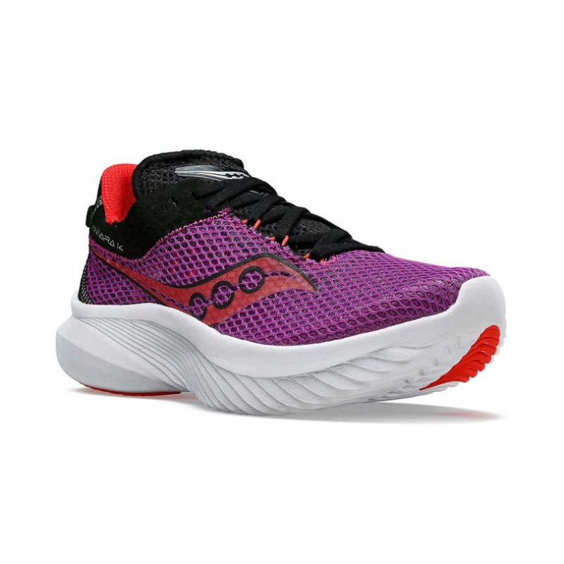 Women's Saucony Kinvara 14 Running Shoes Purple | CANADA FRACIWQ