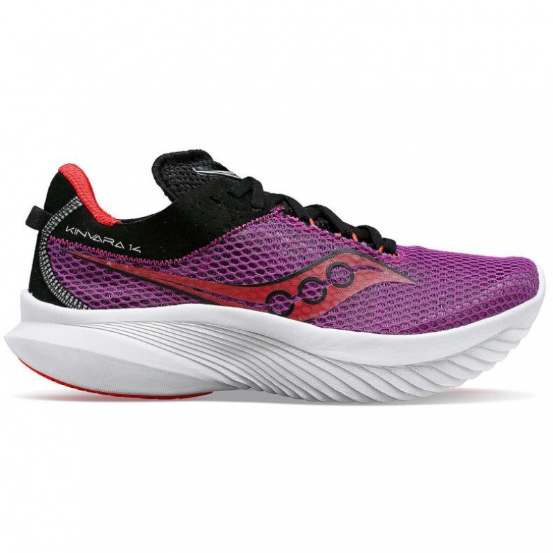 Women\'s Saucony Kinvara 14 Running Shoes Purple | CANADA FRACIWQ