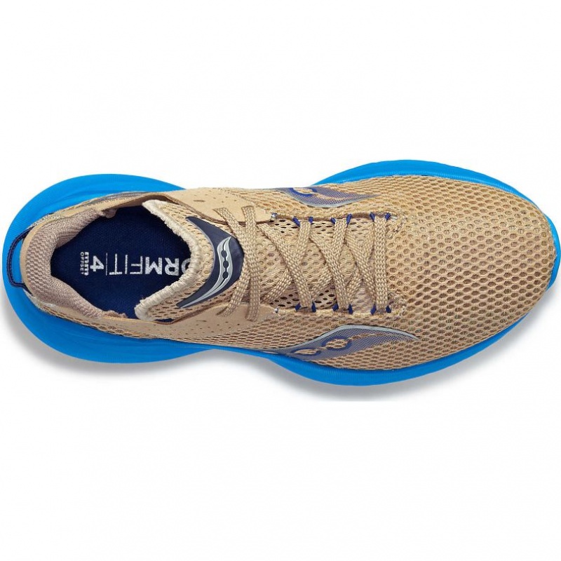 Women's Saucony Kinvara 14 Running Shoes Beige / Blue | CANADA COZLPNJ