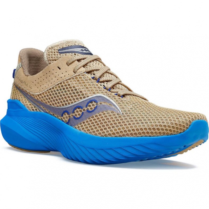 Women's Saucony Kinvara 14 Running Shoes Beige / Blue | CANADA COZLPNJ