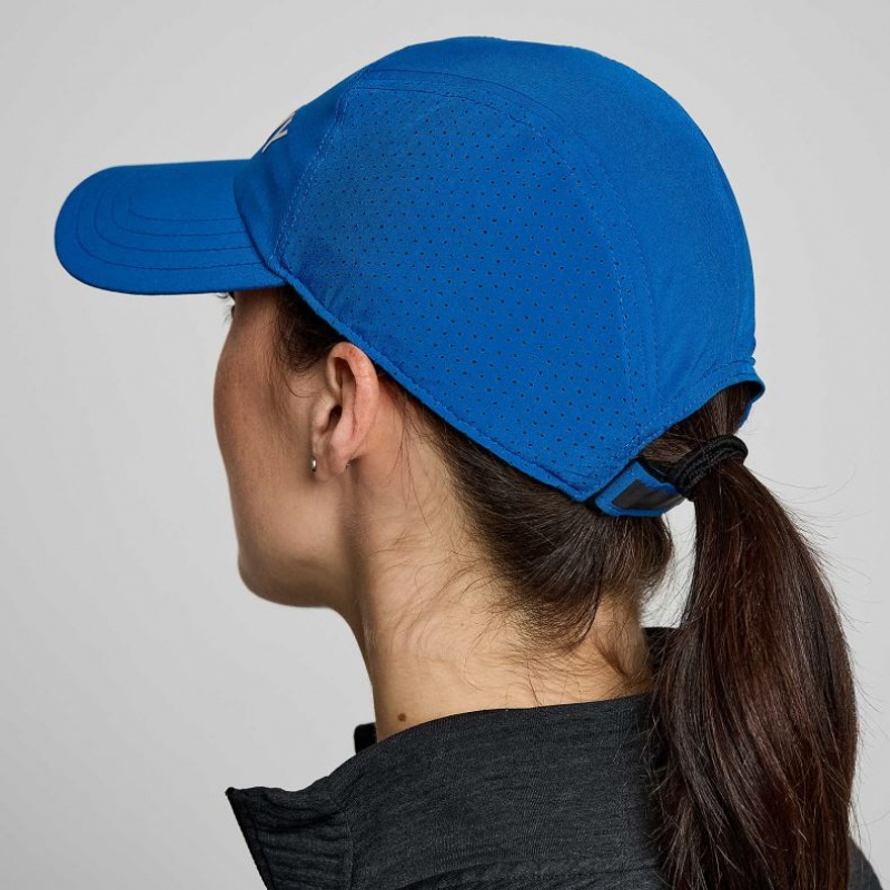 Women's Saucony Outpace Hat Blue | CANADA UMTKYQI