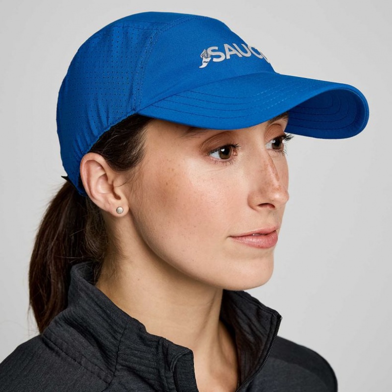 Women\'s Saucony Outpace Hat Blue | CANADA UMTKYQI