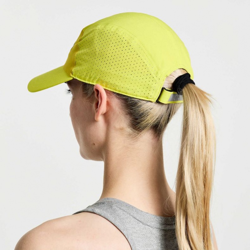 Women's Saucony Outpace Hat Green | CANADA DAXETWL