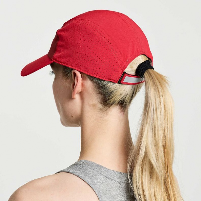 Women's Saucony Outpace Hat Red | CANADA LNVKRWH