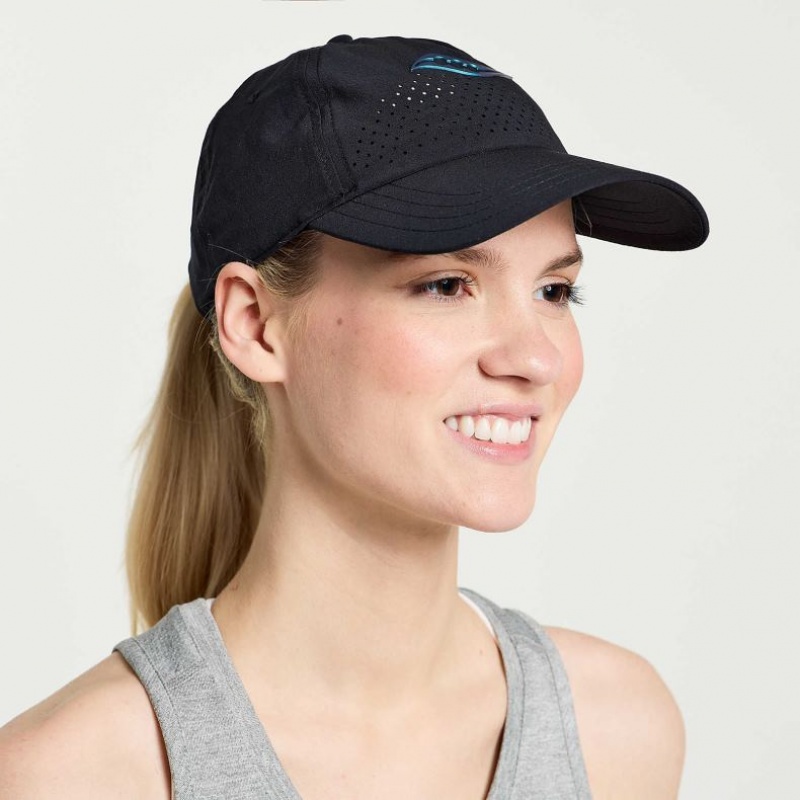 Women\'s Saucony Outpace Petite Hat Black | CANADA TFLHXVM